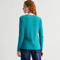 St. John's Bay Womens Tall Crew Neck Long Sleeve T-Shirt