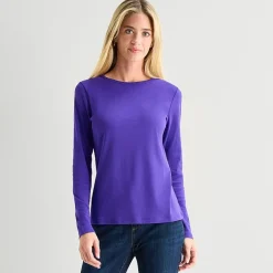 St. John's Bay Womens Tall Crew Neck Long Sleeve T-Shirt