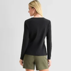 St. John's Bay Womens Tall Crew Neck Long Sleeve T-Shirt