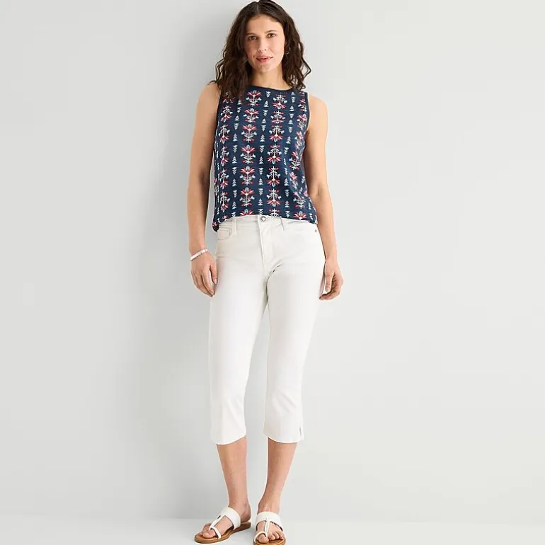 St. John's Bay Womens Tall Crew Neck Sleeveless Tank Top