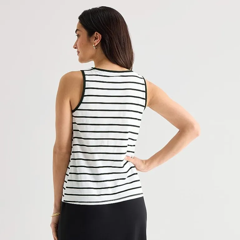 St. John's Bay Womens Tall Crew Neck Sleeveless Tank Top