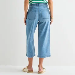St. John's Bay Womens Tall High Rise Wide Leg Jean