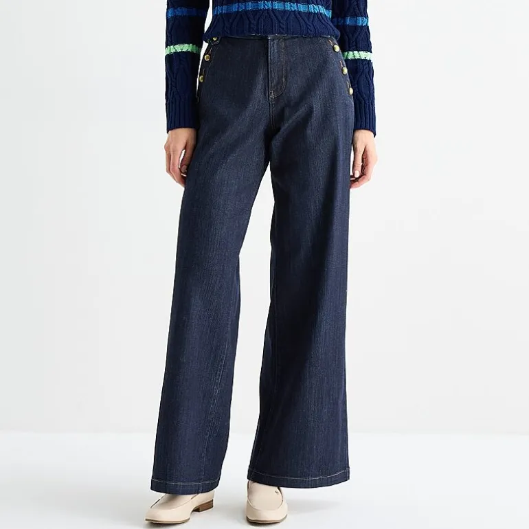 St. John's Bay Womens Tall High Rise Wide Leg Jean