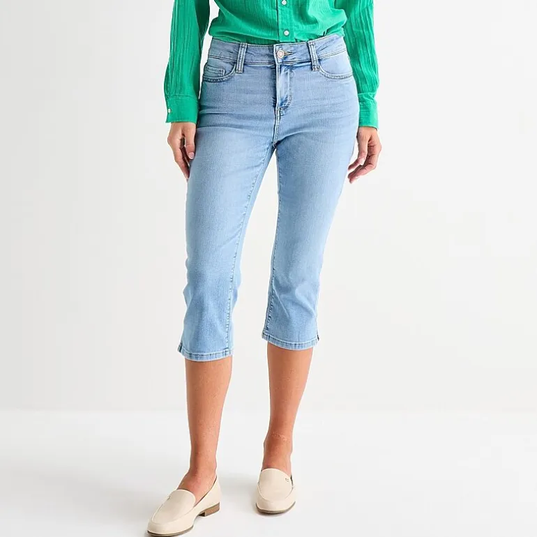 St. John's Bay Womens Tall Mid Rise Capri Jean