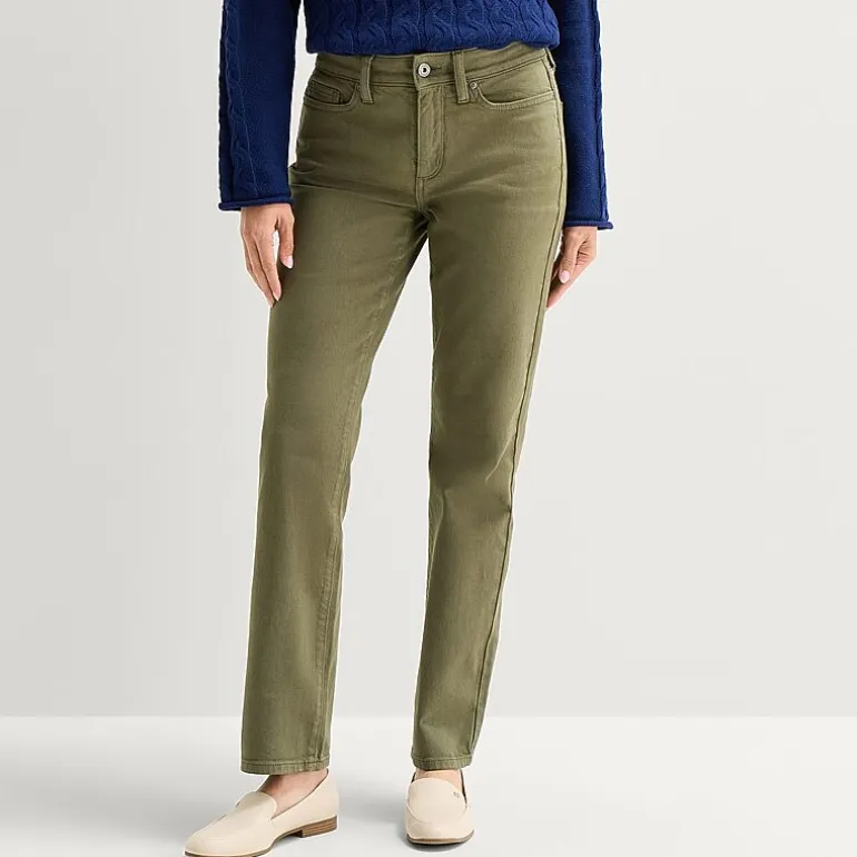 St. John's Bay Womens Tall Mid Rise Straight Leg Jean