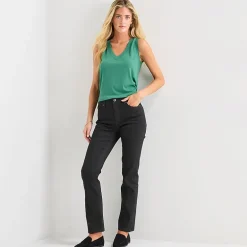 St. John's Bay Womens Tall Mid Rise Stretch Fabric Straight Leg Jean