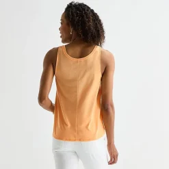 St. John's Bay Womens Tall Round Neck Sleeveless Tank Top