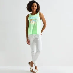 St. John's Bay Womens Tall Round Neck Sleeveless Tank Top