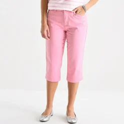 St. John's Bay Womens Tall Secretly Slender Skinny Mid Rise Capri Pant