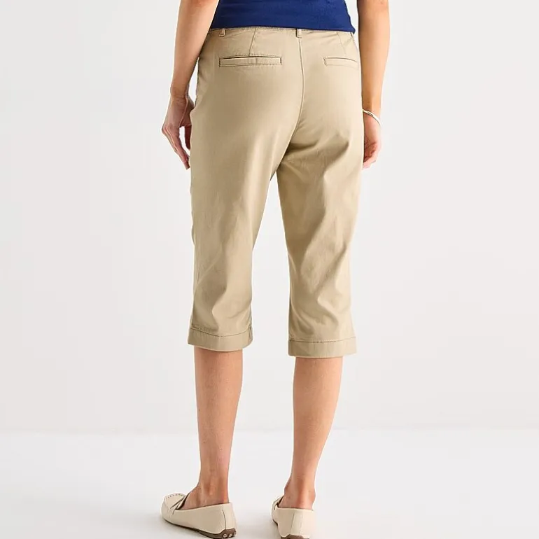 St. John's Bay Womens Tall Secretly Slender Skinny Mid Rise Capri Pant