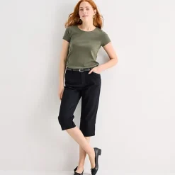 St. John's Bay Womens Tall Secretly Slender Skinny Mid Rise Capri Pant