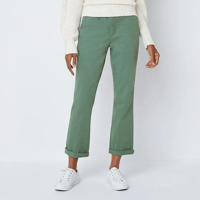St. John's Bay Womens Tall Straight Mid Rise Pant