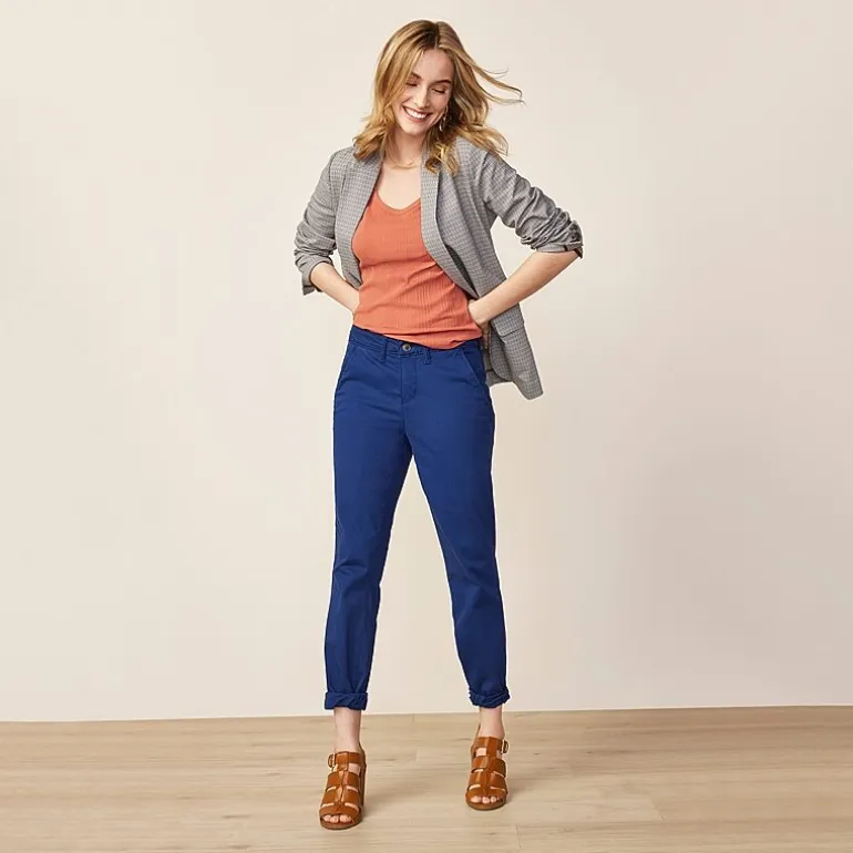 St. John's Bay Womens Tall Straight Mid Rise Pant