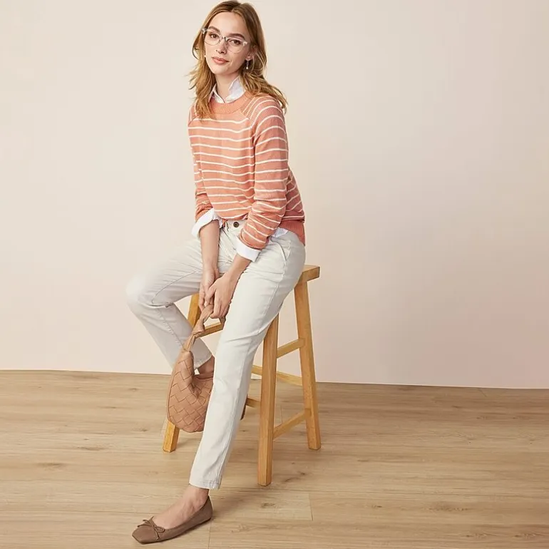St. John's Bay Womens Tall Straight Mid Rise Pant