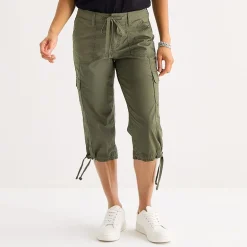 St. John's Bay Womens Tall Straight Mid Rise Capri Pant