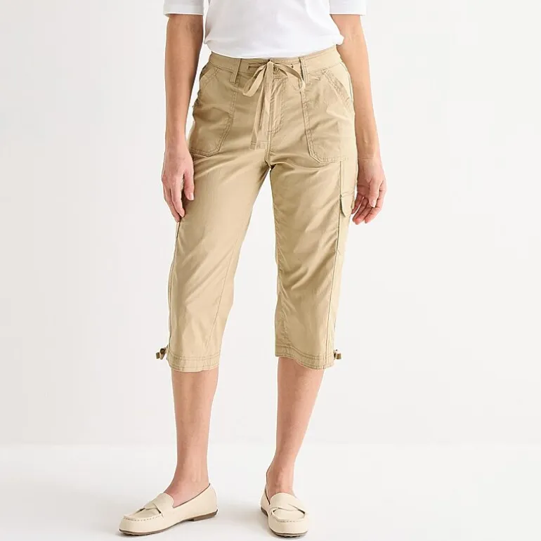 St. John's Bay Womens Tall Straight Mid Rise Capri Pant
