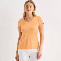 St. John's Bay Womens Tall V Neck Short Sleeve T-Shirt