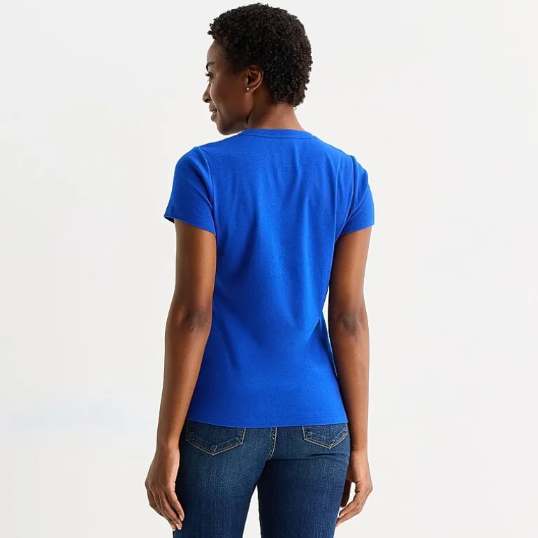 St. John's Bay Womens Tall V Neck Short Sleeve T-Shirt