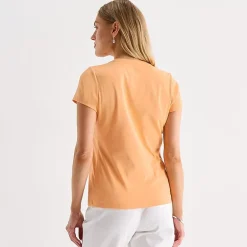 St. John's Bay Womens Tall V Neck Short Sleeve T-Shirt