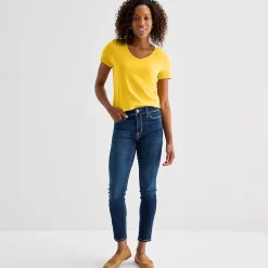 St. John's Bay Womens V Neck Short Sleeve T-Shirt