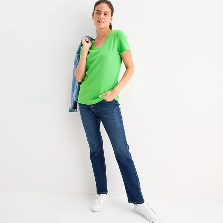St. John's Bay Womens V Neck Short Sleeve T-Shirt