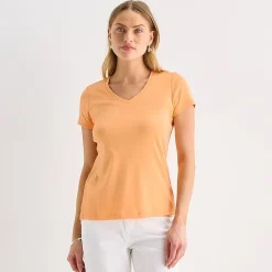 St. John's Bay Womens V Neck Short Sleeve T-Shirt