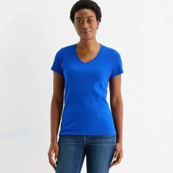 St. John's Bay Womens V Neck Short Sleeve T-Shirt