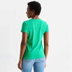 St. John's Bay Womens V Neck Short Sleeve T-Shirt