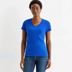 St. John's Bay Womens V Neck Short Sleeve T-Shirt
