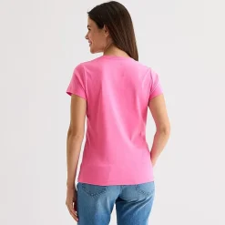St. John's Bay Womens V Neck Short Sleeve T-Shirt