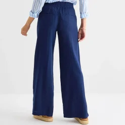 St. John's Bay Womens Wide Leg High Rise Pull-On Pant