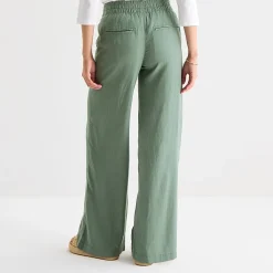 St. John's Bay Womens Wide Leg High Rise Pull-On Pant