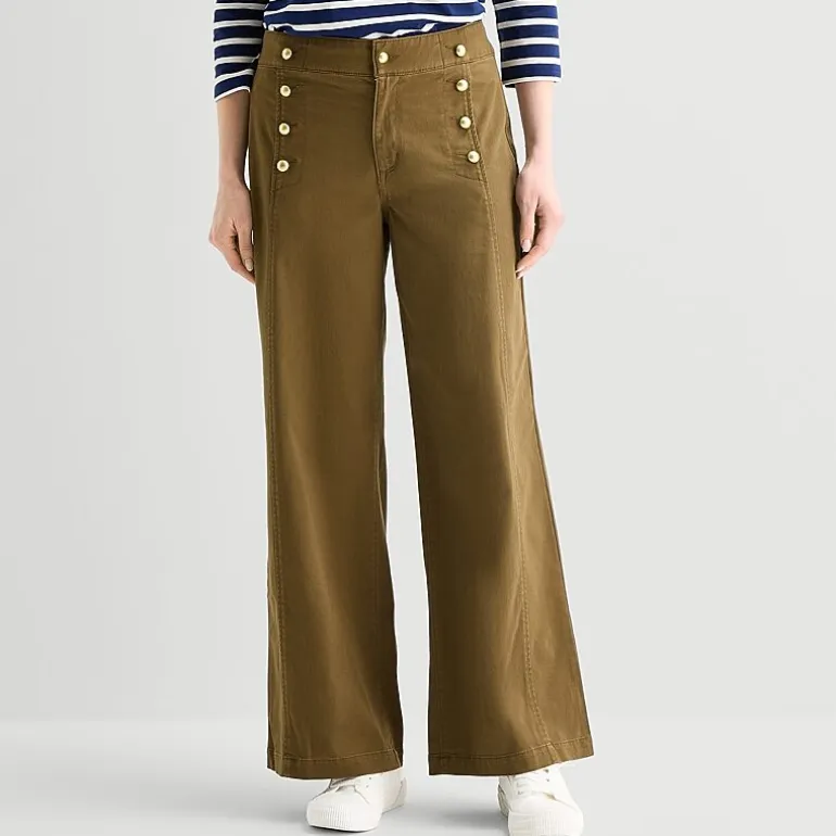 St. John's Bay Womens Wide Leg Trouser