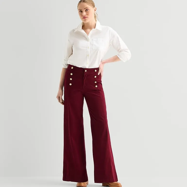 St. John's Bay Womens Wide Leg Trouser
