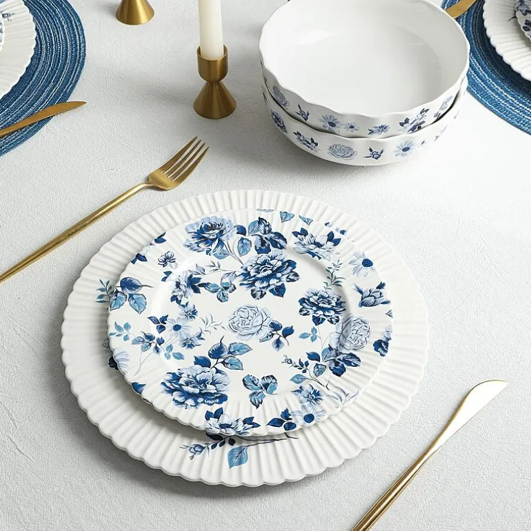 Stone + Lain Fiore 4-pc. Bone China Salad Plate