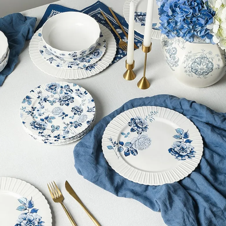 Stone + Lain Fiore 4-pc. Bone China Salad Plate