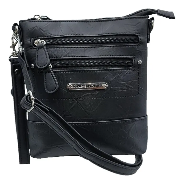 Stone Mountain North South 3-Bagger Washed Crossbody Bag