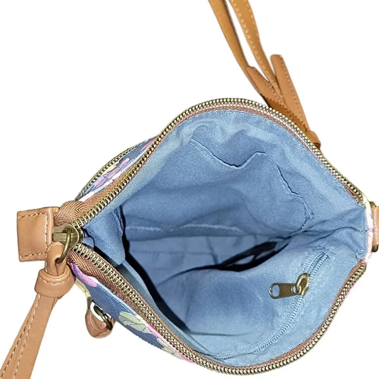 Stone Mountain North South 3-Bagger Washed Crossbody Bag