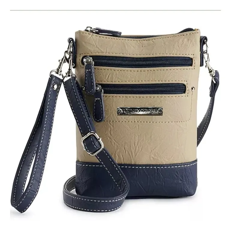 Stone Mountain North South 3-Bagger Washed Crossbody Bag