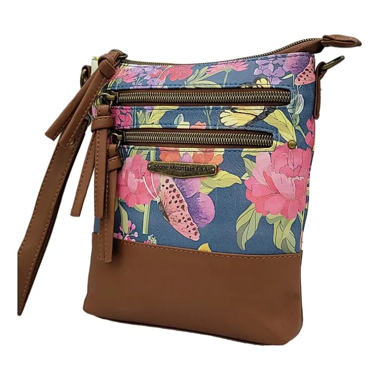 Stone Mountain North South 3-Bagger Washed Crossbody Bag