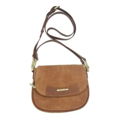 Stone Mountain Palamino Suede Mini Flap Crossbody Bag