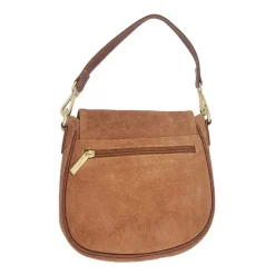 Stone Mountain Palamino Suede Mini Flap Crossbody Bag