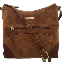 Stone Mountain Palamino Suede Irene Hobo Bag