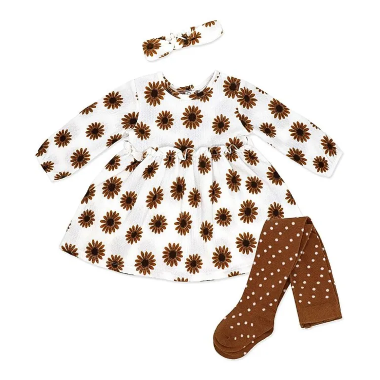 3 Stories Trading Company Baby Girls 3-pc. Long Sleeve A-Line Dress