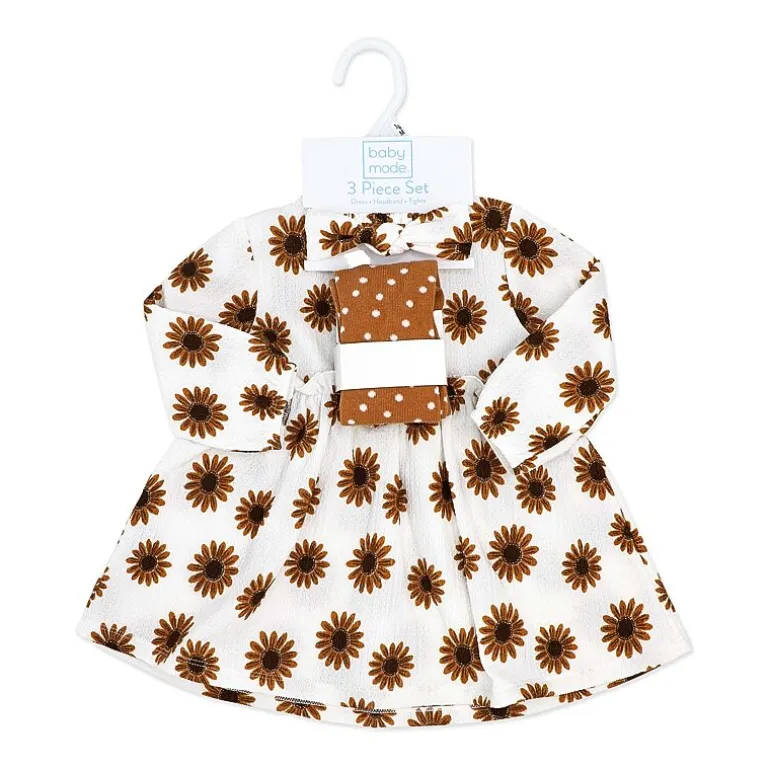 3 Stories Trading Company Baby Girls 3-pc. Long Sleeve A-Line Dress