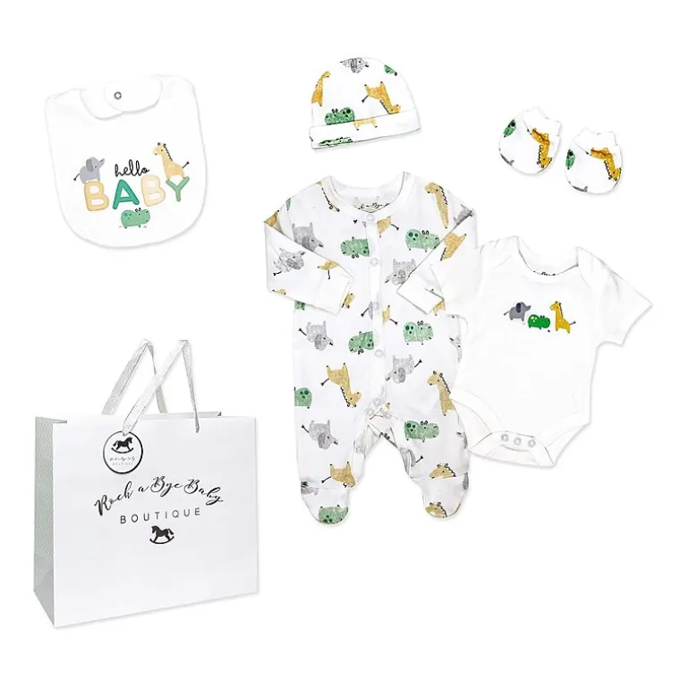 3 Stories Trading Company Baby Unisex 5-pc. Baby Clothing Set
