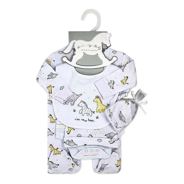 3 Stories Trading Company Baby Unisex 5-pc. Baby Clothing Set