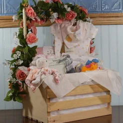 3 Stories Trading Company Baby Shower Gift Set Wardrobe Crate Girls 29-pc.