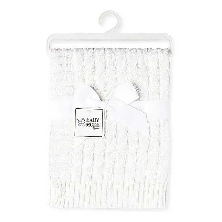 3 Stories Trading Company Baby Cable Knit Gift Set 2-pc. Baby Blanket