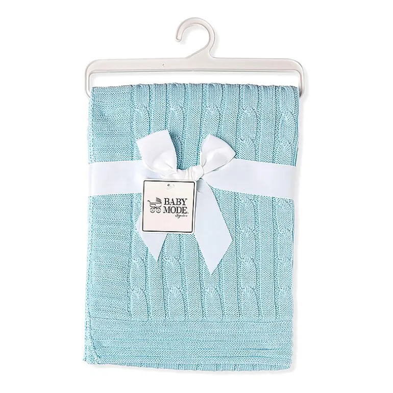 3 Stories Trading Company Baby Cable Knit Gift Set 2-pc. Baby Blanket
